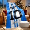 Coperta Stampata Lionel Messi - Morbida e Confortevole, per Camera da Letto, Viaggio, Divano, Decorazione Casa - Regalo di Compleanno Natale per Amico