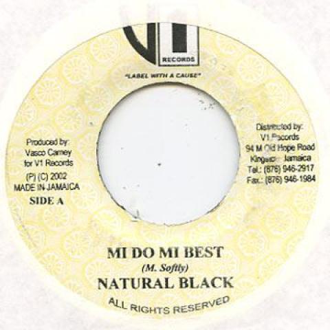 

7-дюймовая пластинка НАТУРАЛЬНЫЙ ЧЕРНЫЙ - Mi Do Mi Best V1 Records 2002 Ямайка Регги, Ска и Даб
