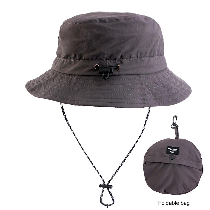 New Unisex Outdoor Fisherman Hat Waterproof Fishing Climbing Tourism And Hiking Foldable Bob Bucket Sunhats Mens Panama Bucket