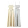 2025 Spring European & American Style Women's Silk Satin Scarf Dress
