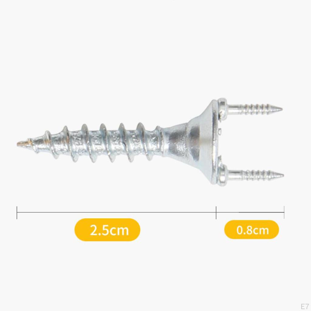 50 Count Double Ended Dowel Screws for Baseboard Installation