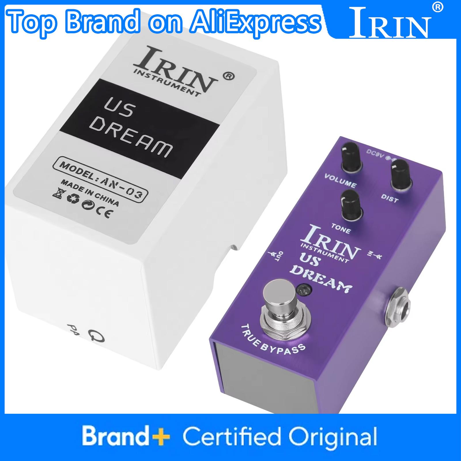 IRIN AN-03 Педаль эффектов дисторшн для электрогитары US DREAM Имитация высокогейнового дисторшн-тона перегруженного лампового усилителя