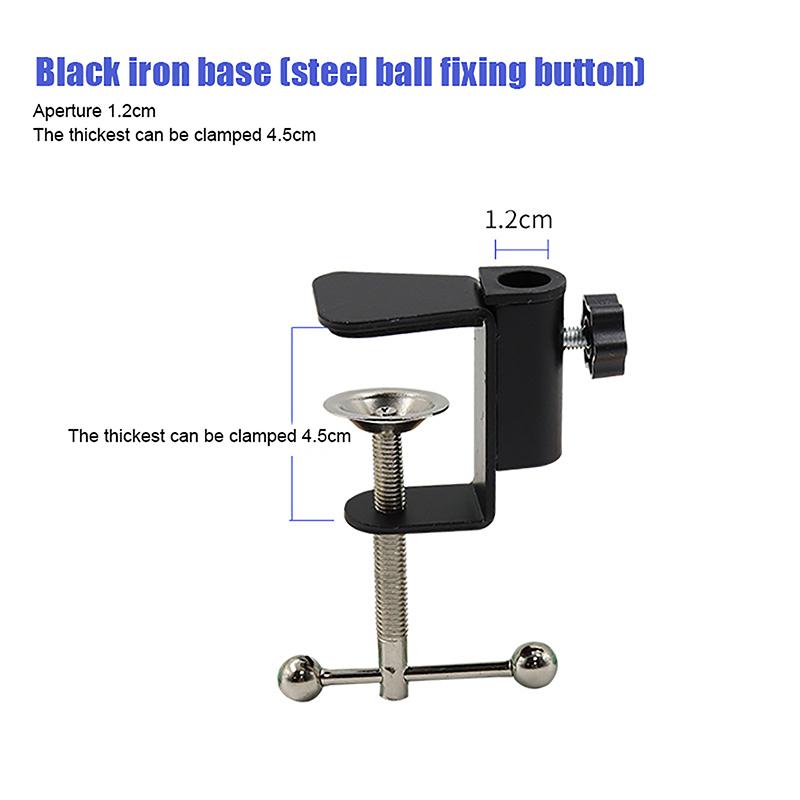 Универсальный зажим-держатель DIY Фиксирующий металлический зажим Крепеж Винт Держатель для камеры Стойка Крепление Для микрофона для трансляции Настольная лампа Зажим