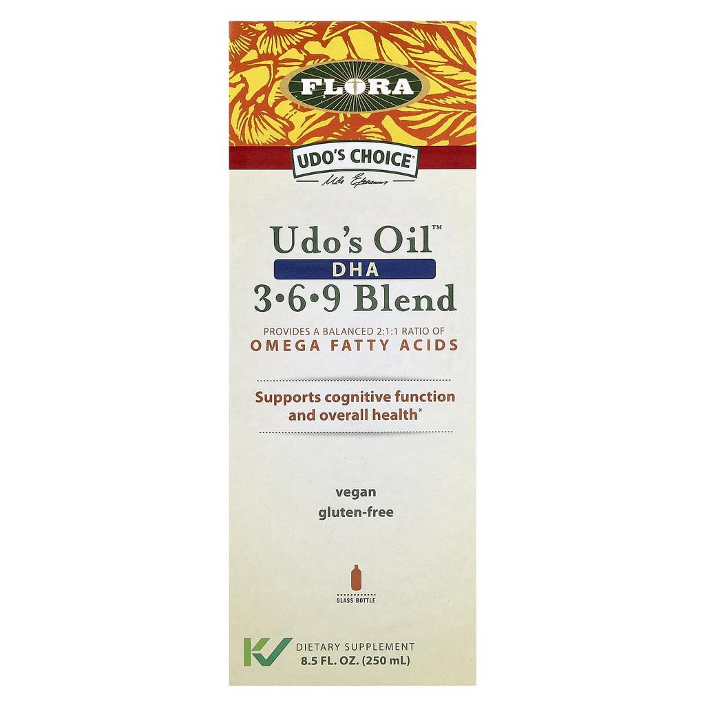 Udo'S Choice, Udo'S Oil, Dha 3-6-9 Blend, 250Ml(8.5Fl Oz)