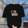 Men's T-shirt Summer Street Jumper T-shirt Men's and Women's Breathable Clothing Classic Letter-printed Cotton Short-sleeved Top