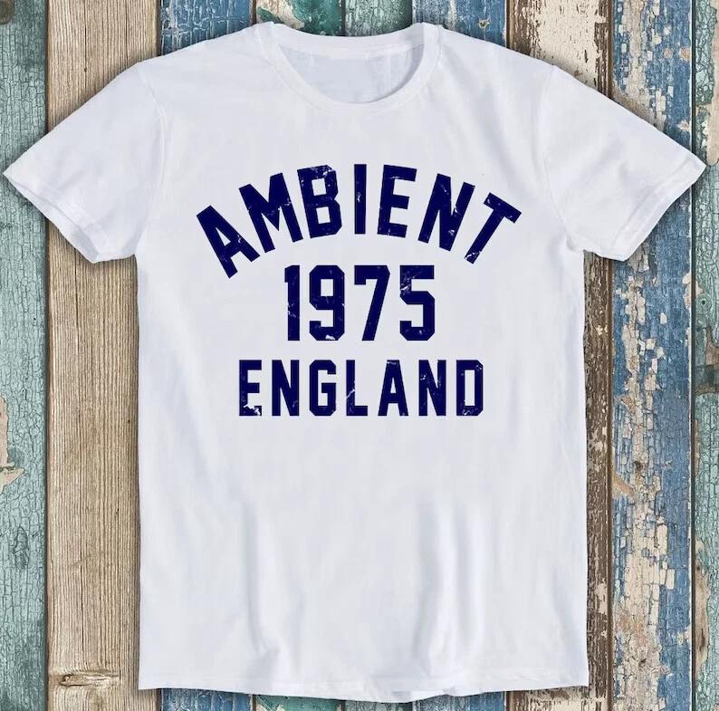 Амбиент Музыка 1975 Брайан Ино The Orb Синтезатор Забавный Подарок Футболка T Shirt M1591 3XL