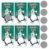Christmas Party Cartoon Snowman Christmas Tree DIY Raffle Scratch Card Game Card Set
