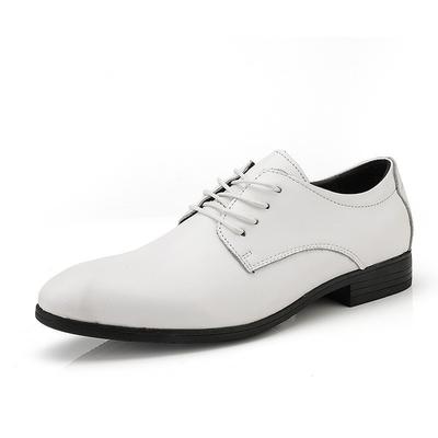 Men's Shoes British Leather Shoes Men's Piano Performance Wedding Officiant White Small Leather Shoes Business Large Size Casual Shoes Men's