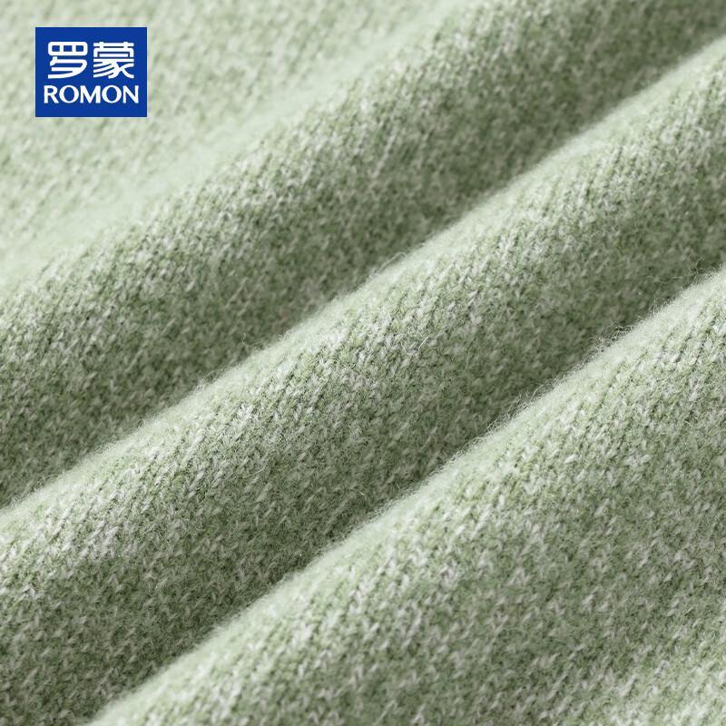 ROMON Men's Heavyweight 100% Wool Cable Knit Sweater