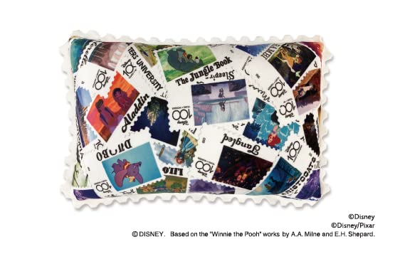 Live Heart Disney D100 Art Cushion Mickey Mouse Length 100th Anniversary Stamp (Total Approx. 40cm) 10126-01