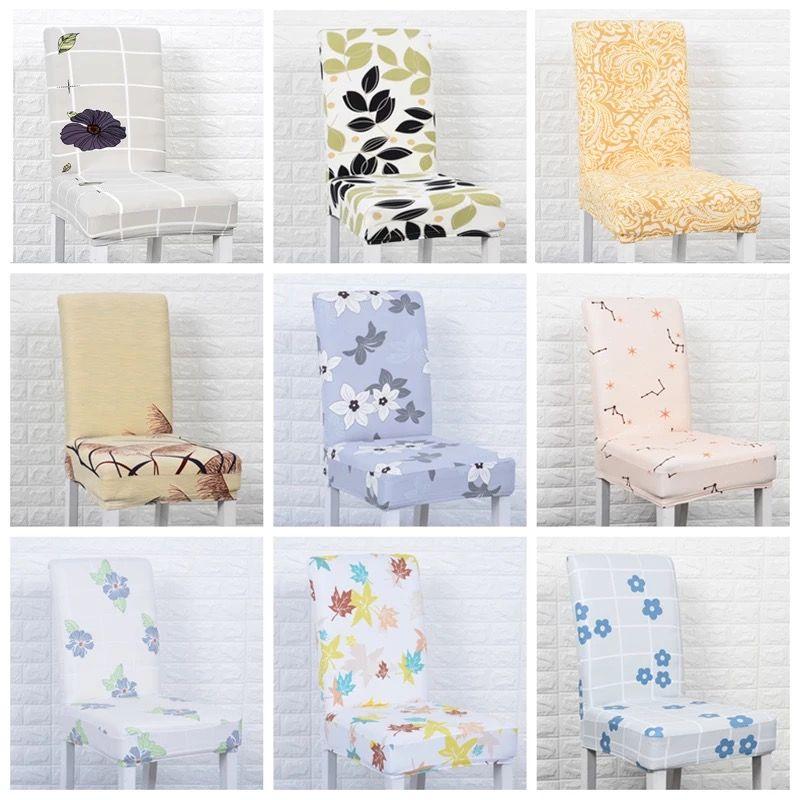 2 stk stoltrekk universal husholdningsstoltrekk elastisk spisestuestol putesett setetrekk krakktrekk