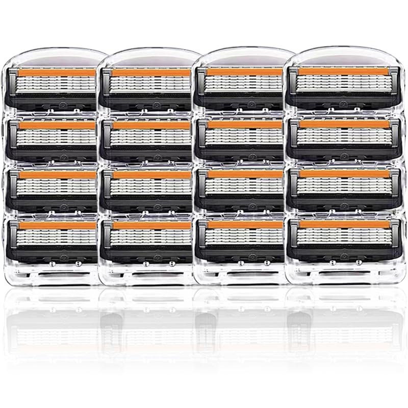 

Сменные лезвия Mcadaaway Gillette ProGlide Fusion Black, совместимые с 5-лезвийными, (16) чёрный