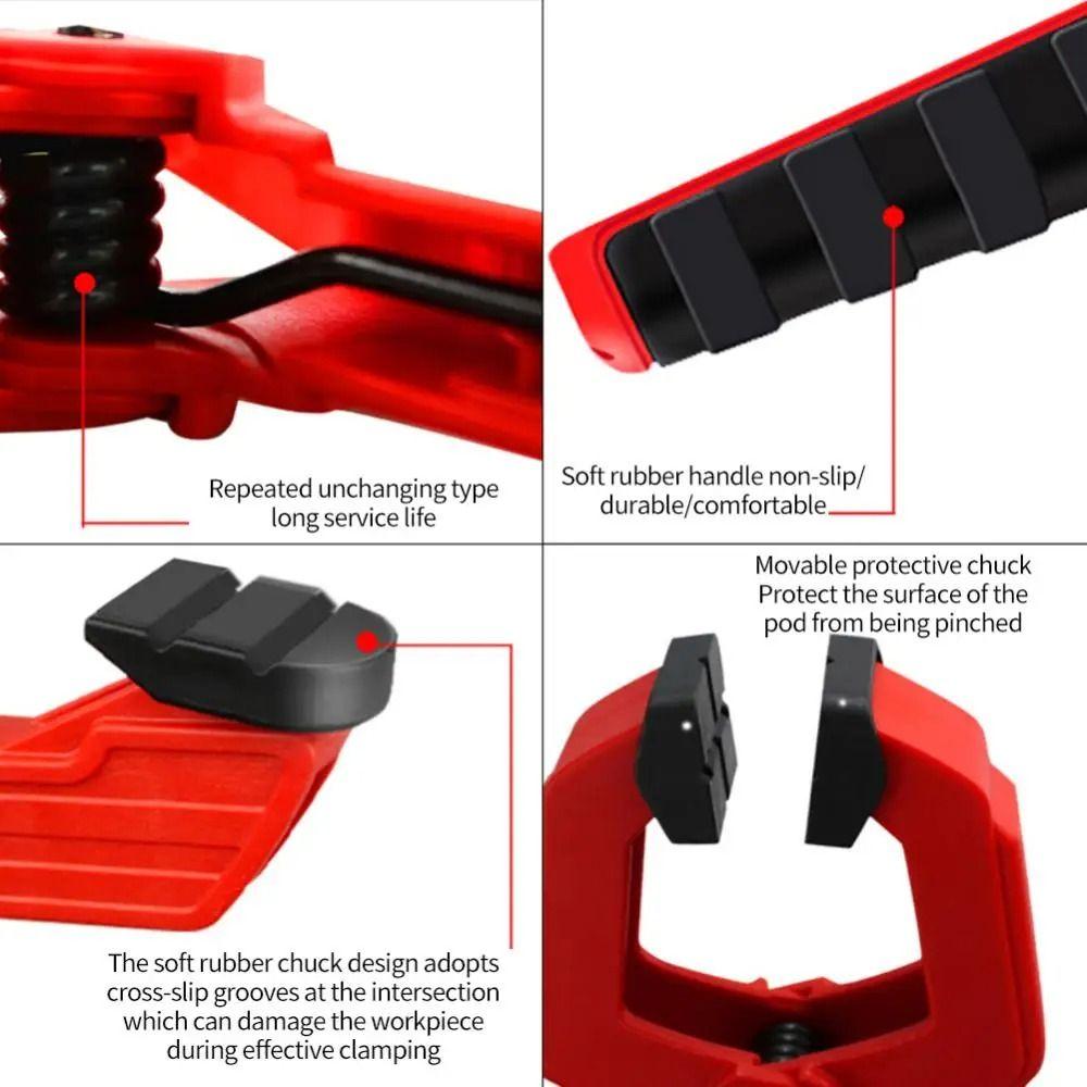 Strong Spring Clamp Woodworking Quick Grip Clamp Ratchet Release Woodworking Clip  Hand Tool