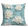 Spring and Summer 3D Floral Print Pillowcase Home Sofa Cushion Pillowcase