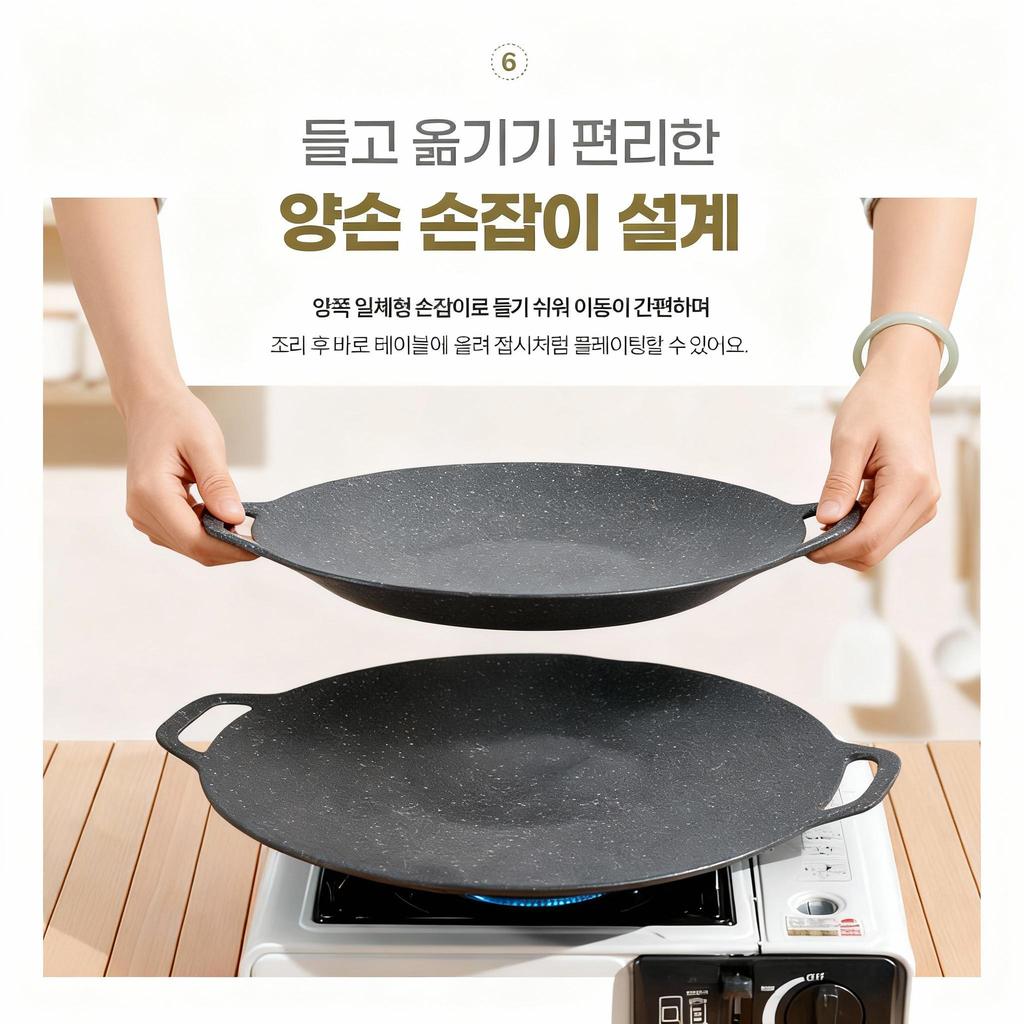 KOSUN Korean Grill Pan Nonstick Barbecue Aluminum Roasted Maifan Stone Fry Pan for Indoor Outdoor Camping Induction Gas Stovetop