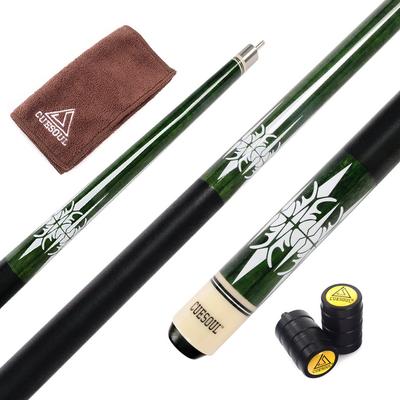 Cuesoul 57-inch 21 Oz 1/2 Billiard Pool Cue with Cleaning Towel and Joint Protector (CSPC035)