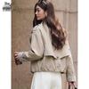 Women's Double-Breasted Short Trench Coat