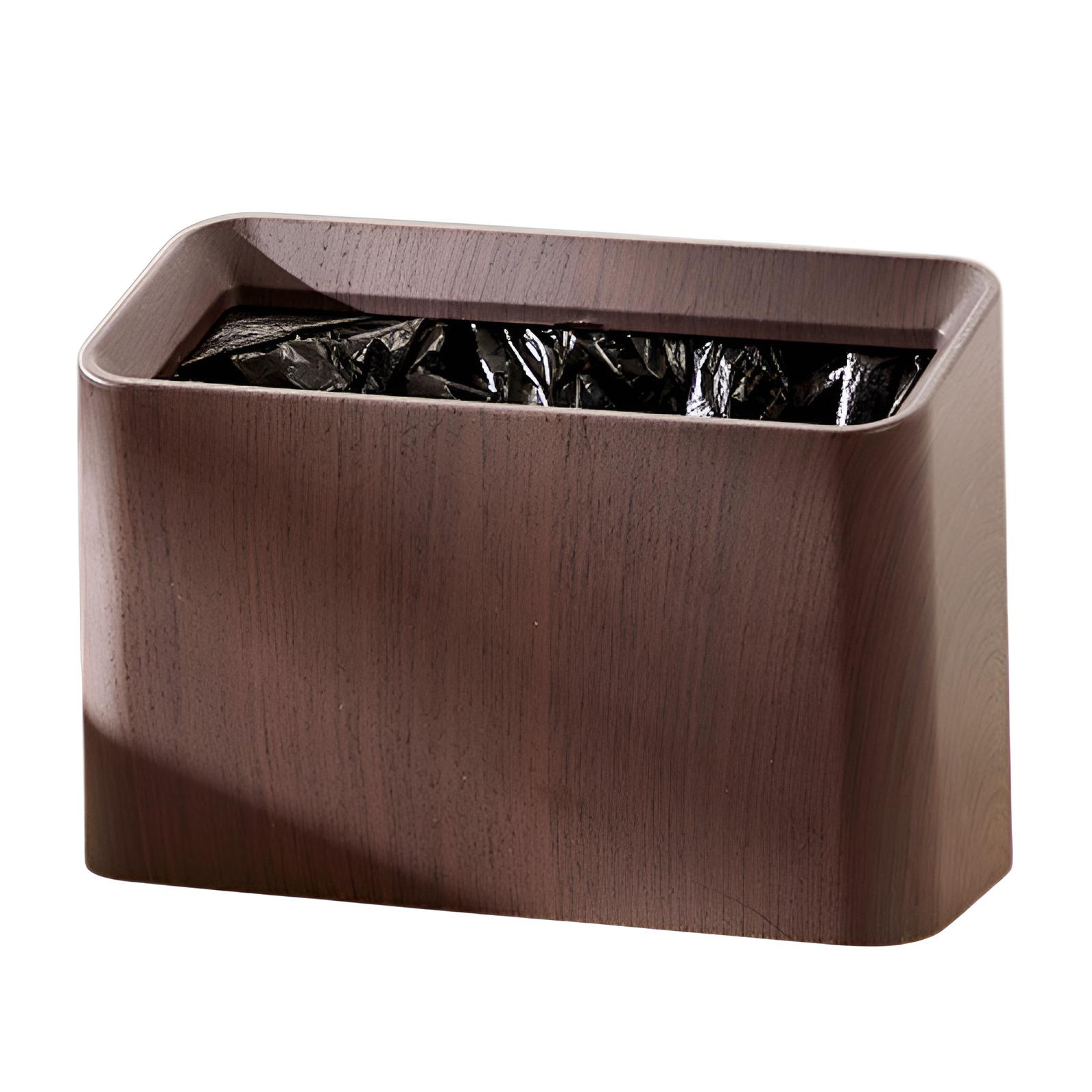 

Nordic square mini uncovered desktop trash can coffee table living room office study double layer Ja
