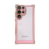 Suitable for Samsung S23Ultra Phone Case, Electroplated Four-corner Dual-color Glitter, Magnetic Stand, Airbag, Anti-drop, S24 Complete