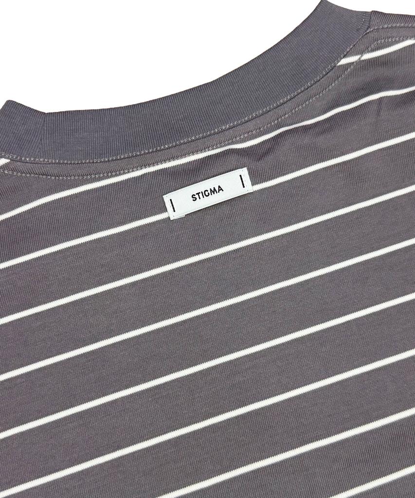 STIGMA Stripe Long Sleeves Gray
