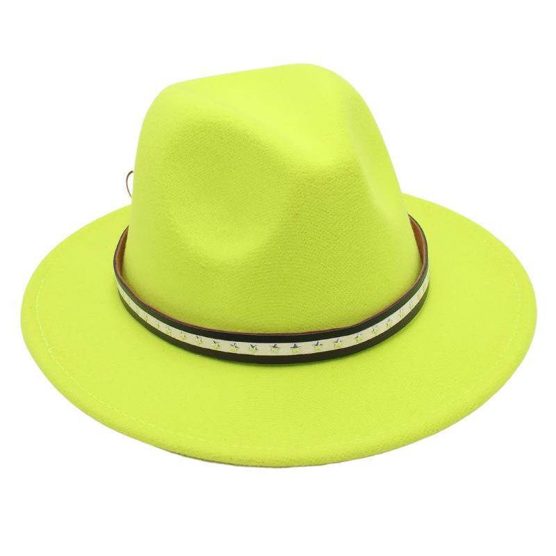 Foreign Trade Retro Top Hat Pentagram Jazz Hat Men'S And Women'S Felt Hat European And American Style Hat Woolen Hat Wool