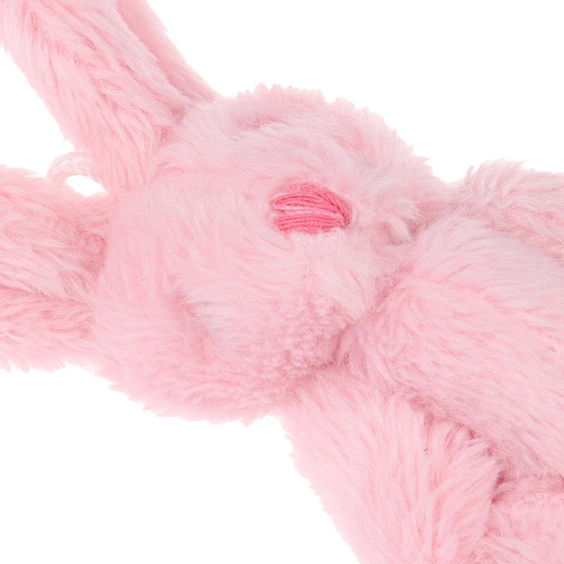 5 pezzi 6 cm mini ciondolo coniglio congiunto coniglietto di peluche per bambola giocattolo bouquet portachiavi