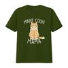 Maine Coon Mama T Shirt for Women Cat Lovers Cute Pet Mom Design with Red Ginger Print Vintage Washed Designer Clothes Unisex