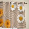 Beautiful Sand And Flowers Window Curtains For Living Room Luxury Bedroom Decor Drapes Kitchen Window Treatments Curtains