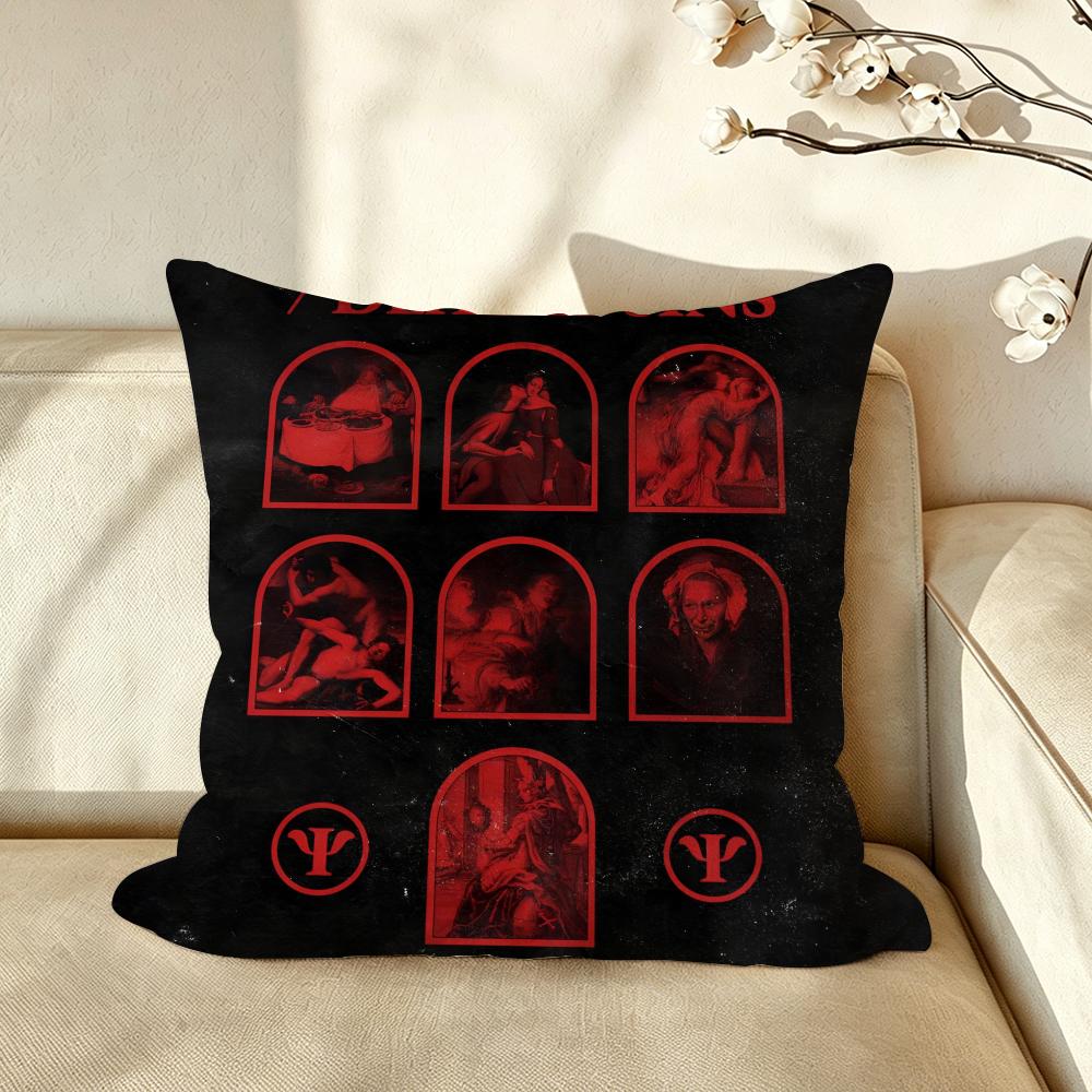 Anime TTheSSevenDDeadlySSins Cushion Cover Pillow Case Antidustmite Pillowcase Silky Short Plush Sofa Cushion Cover hot