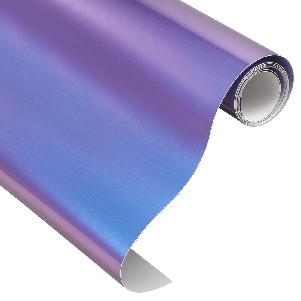 152x60cm Gloss Chameleon Purple To Blue Vinyl Wrap Film Motorcycle Car Interior Decals Sticker Sheet Gloss Films Wraps