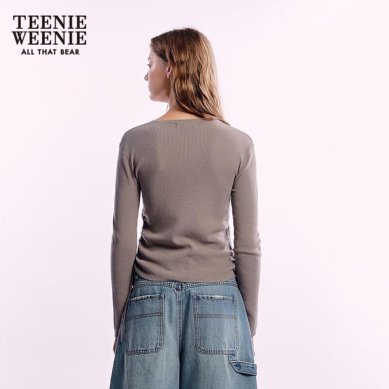 Teenie Weenie Women's Shirred V-Neck Top