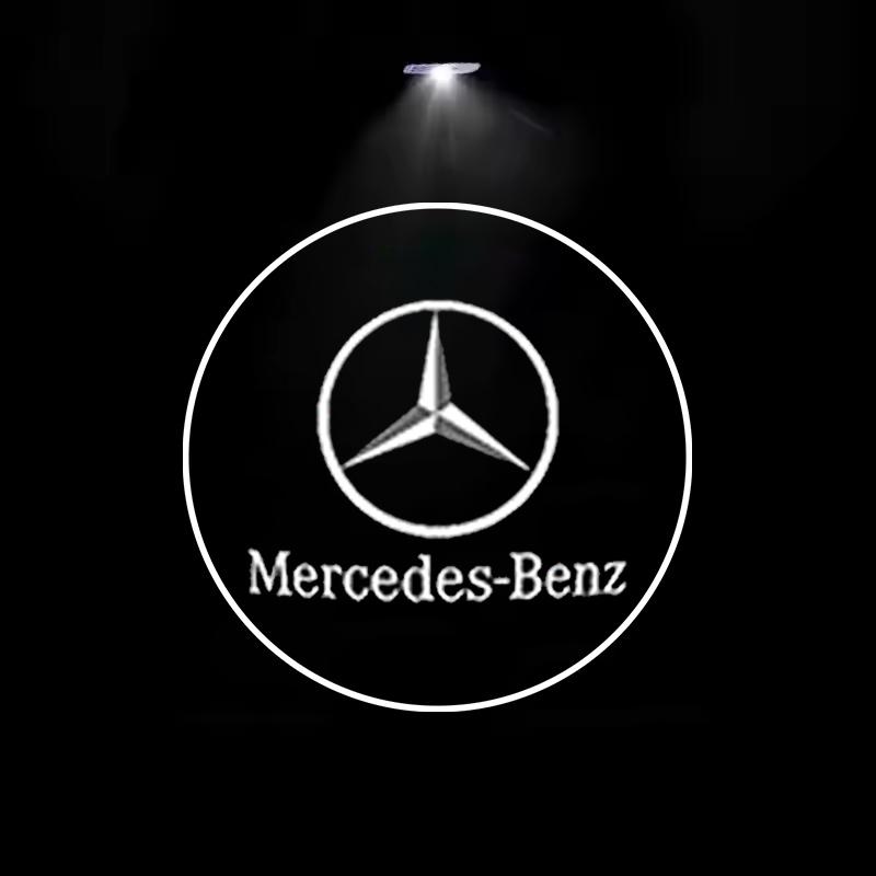 2Pcs Led Car Door Welcome Light Projector Lamp For Mercedes Benz W212 W205 AMG ML W166 W176 W177 W213 W246 GLB GLC GLA GLS GLE SM0