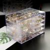 120 Grids Transparent Organizer Box Plastic Jewelry Sorting Box Nail Art Storage Box  Bathroom