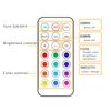 Wireless LED Puck Lights RGBW Battery 13 Color Remote Control Dimmable Cabinet Light For Close Wardrobe Stair Hallway Night Lamp