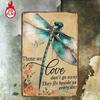 Those We Love Don't Go Away Metal Sign 8x12 Inch Inspirational Quote Wall Decor 2D Flat Tin Plaque for Home Garage Bar Farmhouse