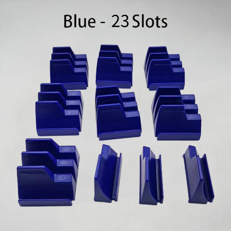 Wrench Organizer Rack Set Wrench Rack Holder 23-46PCS Capacity Multifunctional Compact ABS Magnetic Modular Wrench Organizer