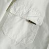 Export Export Tail Single Men's Cut Label Big Brand Leak-Picking Pure Color Multi-Pocket Workwear Shirt Long Sleeve Pure Cotton Shirt Autumn