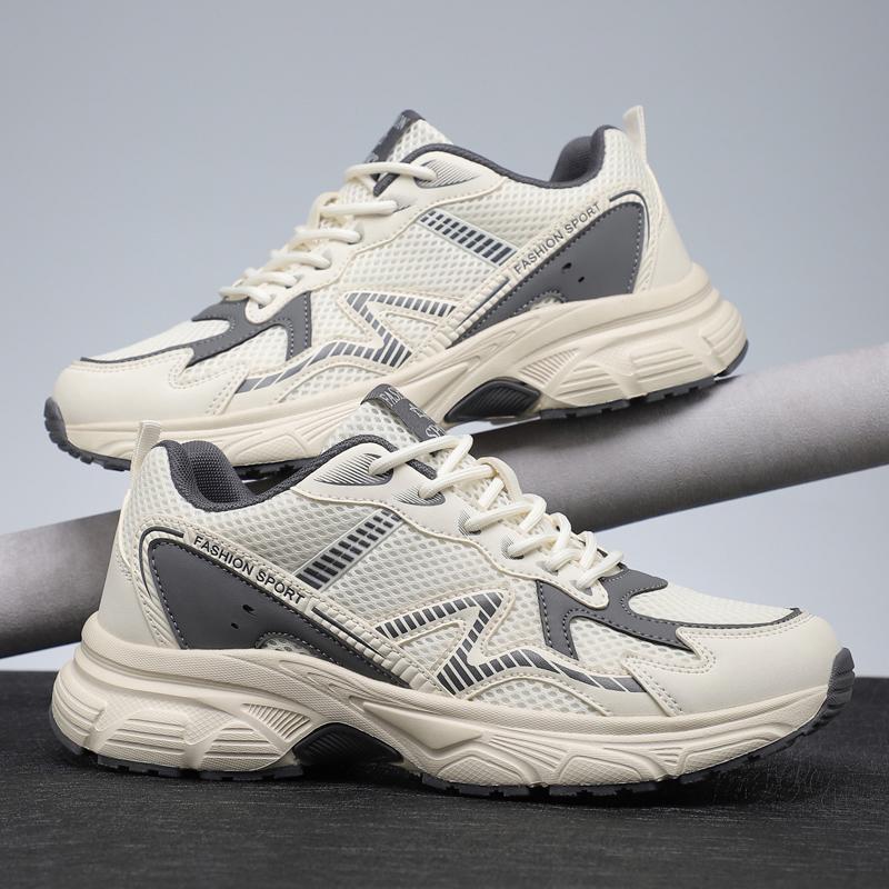 Breathable Chunky Dad Sneakers Lace Up Thick Cushion Platform Sole Lightweight Non Slip Running Training Daily Walking Fashion S