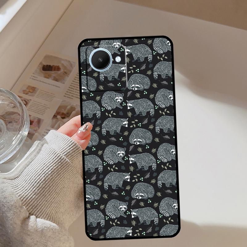 Raccoon Animal For Realme 14 Pro Plus 10 11 12 13 GT 6 6T 5 GT7 Pro C67 C61 C55 C53 C51 C21Y C25S C75 Case