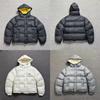 Corteiz Alcatraz Embroidered Letter Hooded Puffer Jacket Loose Fit Thick Winter Coat Teens