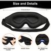 1PC 3D Stereoscopic Sleep Eye Mask - 100% Light-blocking and Noise-reducing, Adjustable Strap, Soft and Comfortable