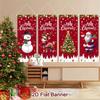 4pcs Christmas Hanging Flag Oranment Christmas Decorations for Home 2026 Xmas Hanging Pendant Navidad Noel Gifts New Year 2026