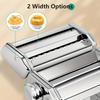 High-quality Stainless Steel Pasta Machine, No Laborious Manual Operation,Adjustable Thickness Setting,Double Wide Noodle Cutter