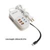 Universal Plastic Wall Chargers Multiple Port 3 Type C 3 USB A for Most Electronics Device Lightweight for Portable Use