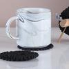 12Pcs/Set Cups Coaster Heat-insulated Thick Socked Reindeer Shaped Holder Felt Table Coaster Set for Home