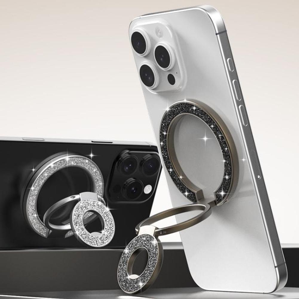 Mobile Phone Strong Magnetic Holder for Magsafe Double-sided Magnet Stand Portable Folding Ring Bracket for Xiaomi iPhone 16 15