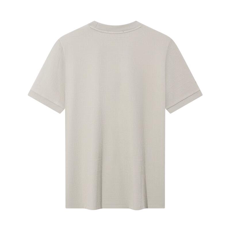 Seven Men's Jacquard Round Neck Short Sleeve T-Shirt