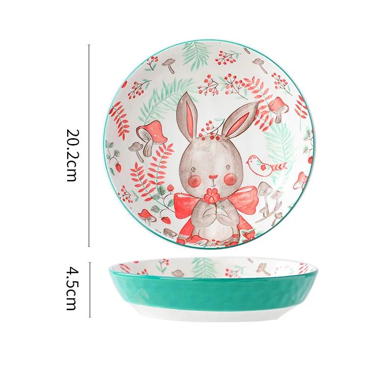 Cartoon Household Rice Bowl Brown Bear Noodle Bowl Creative  Ceramic Rice Bowl Kitchen Accessories