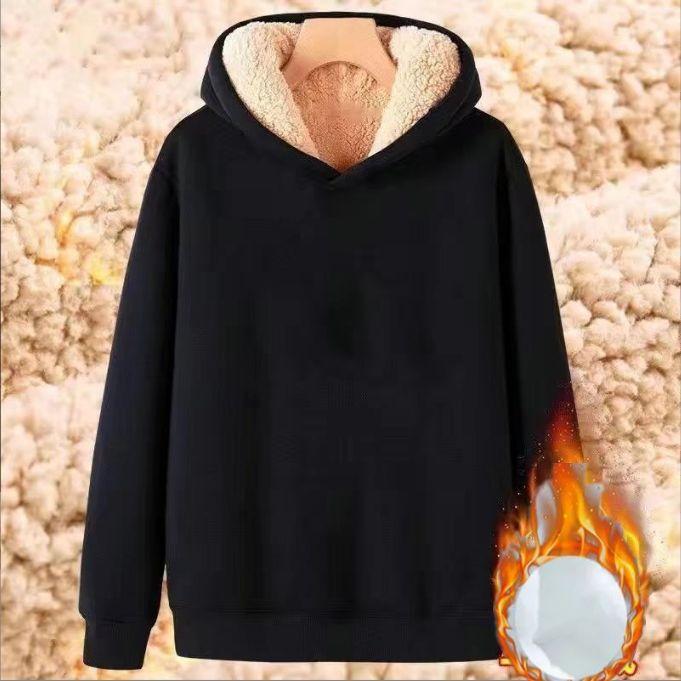 

Женская модная однотонная свободная толстовка с капюшоном и завязками на рукавах XL чёрный