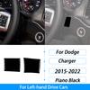 For Dodge Charger 2015-2022 Piano Black Central Control Radio CD AC Panel Trim Cover Car Interior Decoration Accessories Sticker